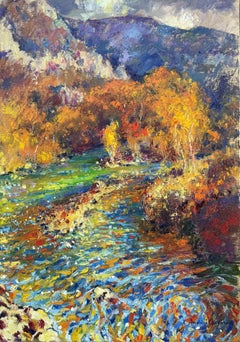 Autumn embrace, Painting, Oil on Canvas