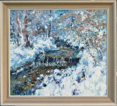 Mountain river, Painting, Oil on Canvas