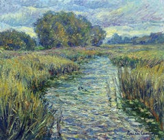 Silent song of the river, Painting, Oil on Canvas