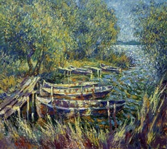 Resplandor de medianoche, Pintura, Óleo sobre lienzo