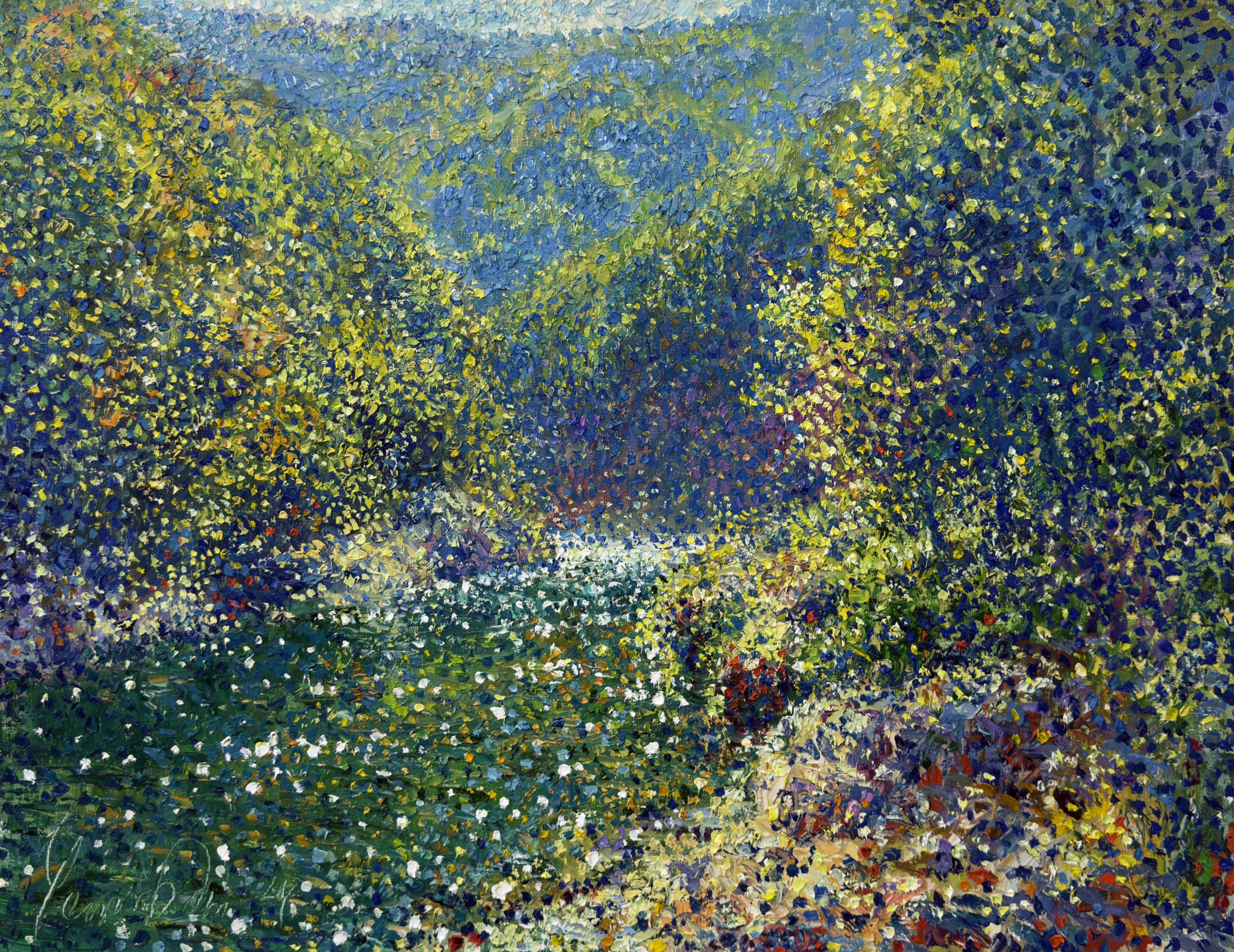 Emerald silence, Painting, Oil on Canvas