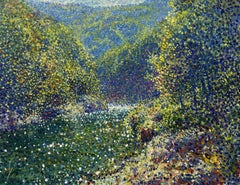 Emerald silence, Painting, Oil on Canvas