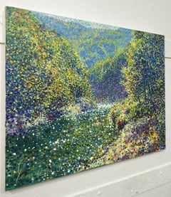 Emerald silence, Painting, Oil on Canvas