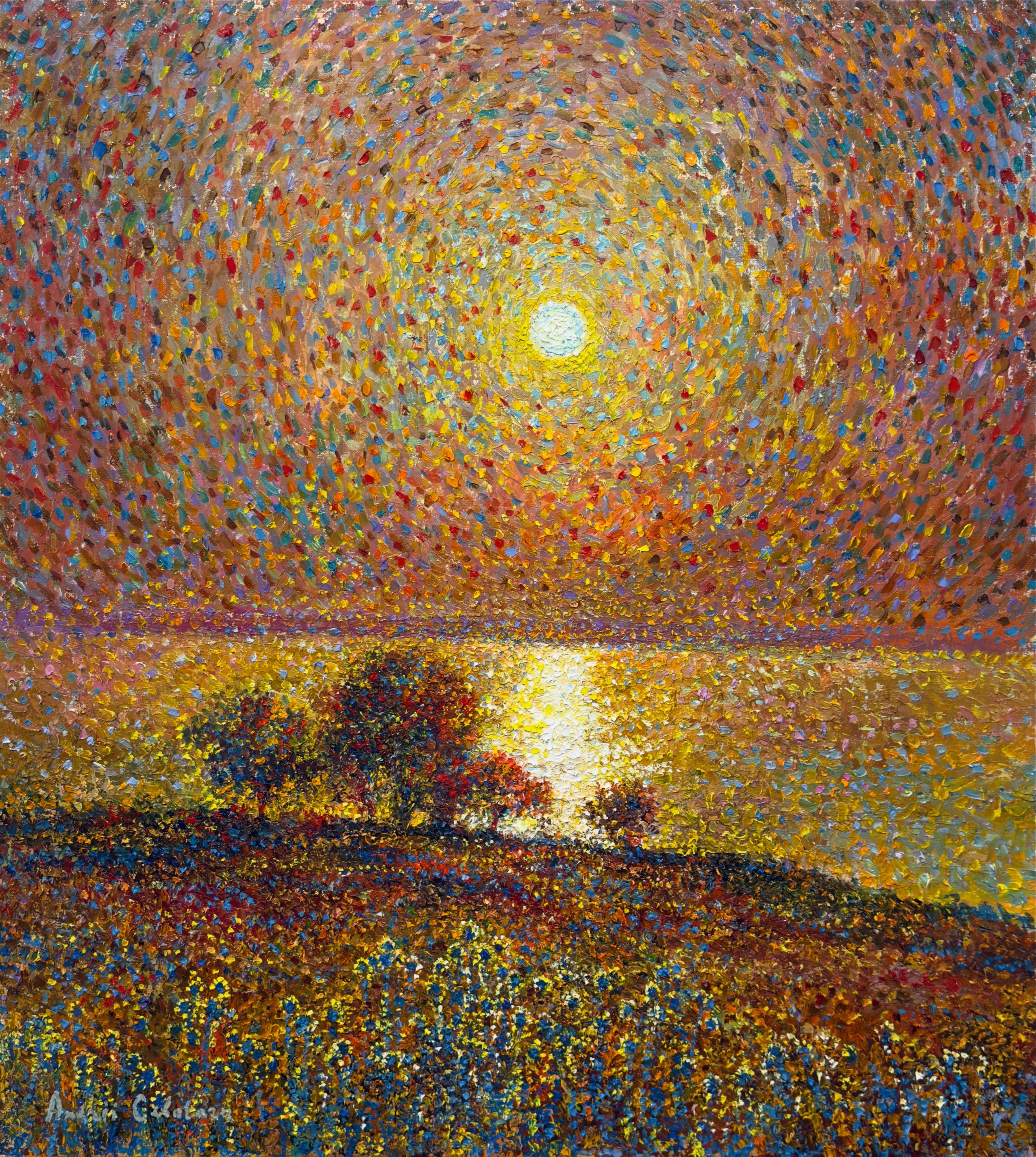 Resplandor del silencio, Pintura, Óleo sobre lienzo