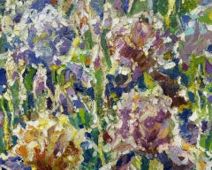 Dance of irises, Painting, Oil on Canvas