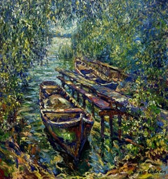 The mirror of the Danube, Painting, Oil on Canvas