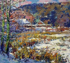 Winter symphony, Painting, Oil on Canvas