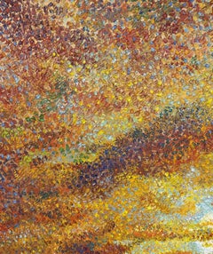 Nell'abbraccio del tramonto, Pittura, Olio su tela