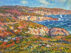 Coast of lights, Painting, Oil on Canvas