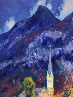 Mirror of the mountains, Painting, Oil on Canvas