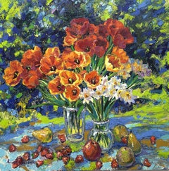 Bouquet di sole, Pittura, Olio su tela