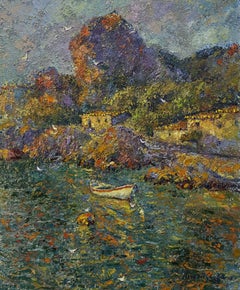 Dove il tempo galleggia lentamente, Pittura, Olio su tela