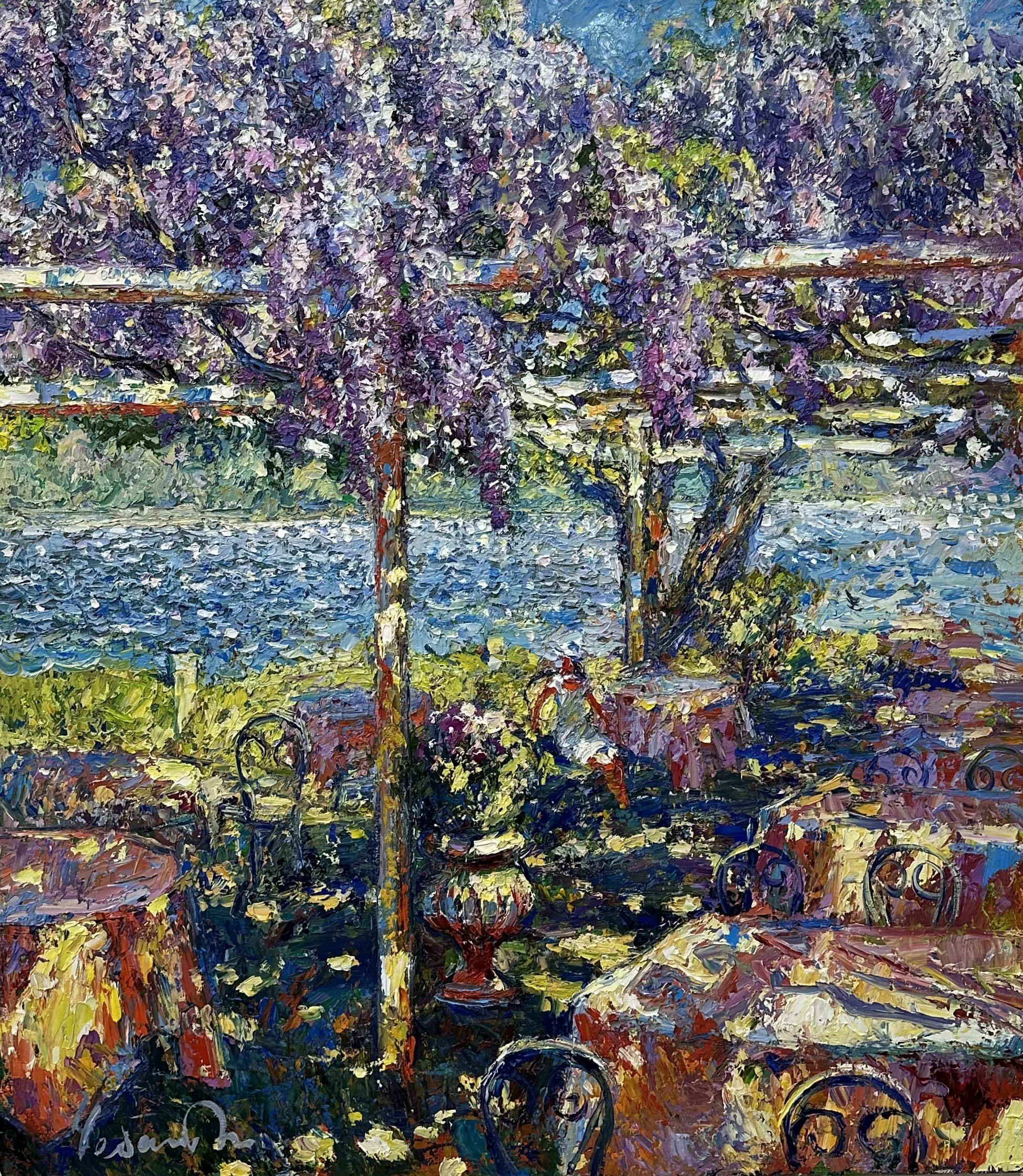 Fragrances of spring, Painting, Oil on Canvas - Art by Andrii  Chebotaru