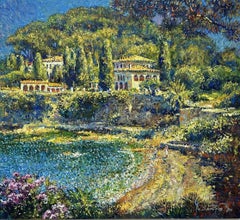 Azure coast dream, Painting, Oil on Canvas