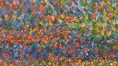 Golden sunset of Monaco, Painting, Oil on Canvas