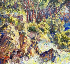 Strahlen der azurblauen Welle, Gemälde, Öl auf Leinwand