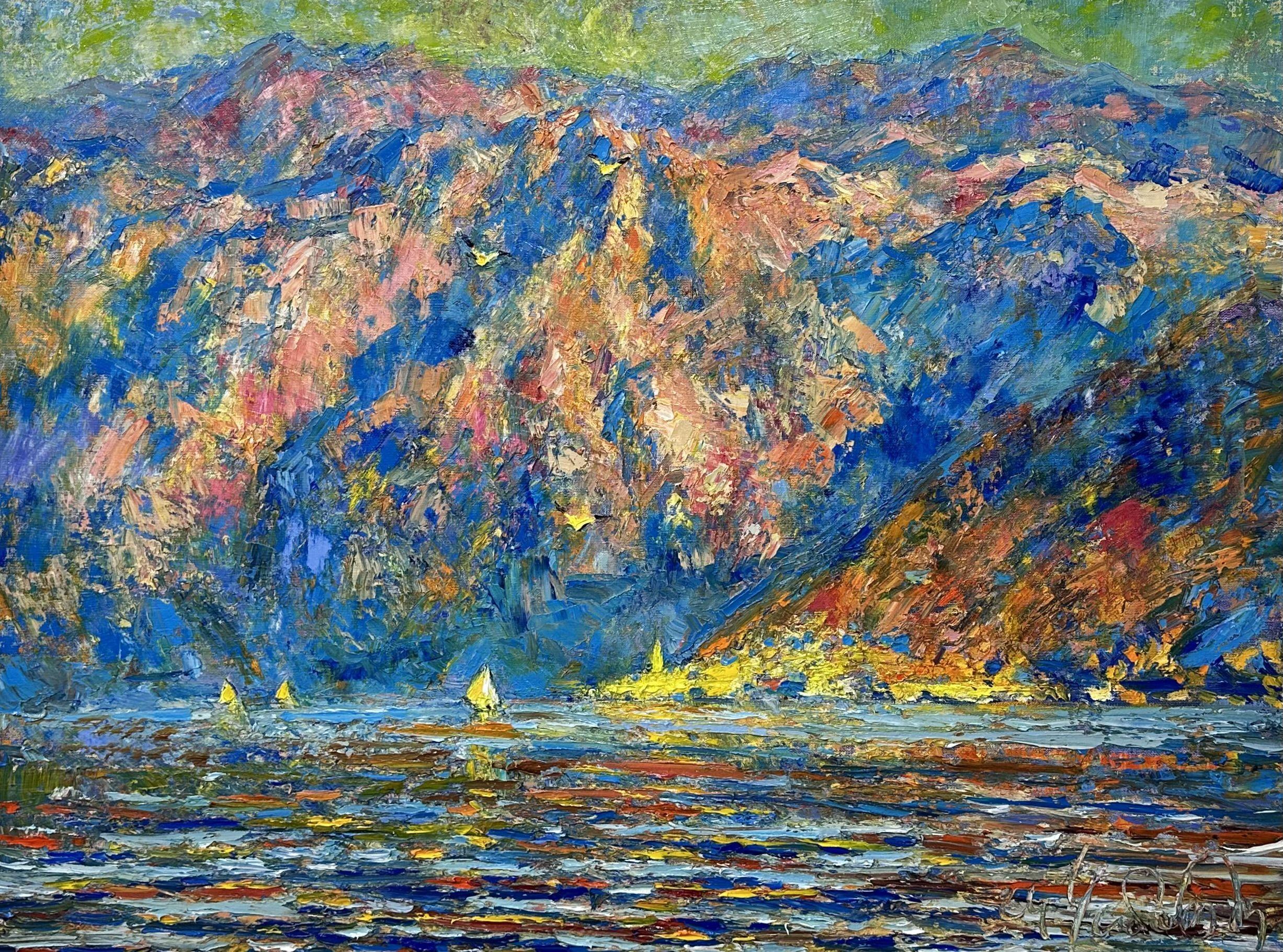 Sea symphony, Painting, Oil on Canvas - Art by Andrii  Chebotaru