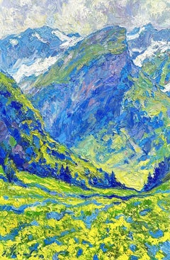 Alpine harmony, Painting, Oil on Canvas