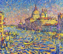 Gentle evening in Venice, Painting, Oil on Canvas