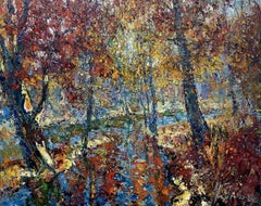 Autumn melody, Painting, Oil on Canvas