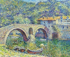 Fairy tale bridge, Painting, Oil on Canvas