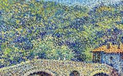 Fairy tale bridge, Painting, Oil on Canvas