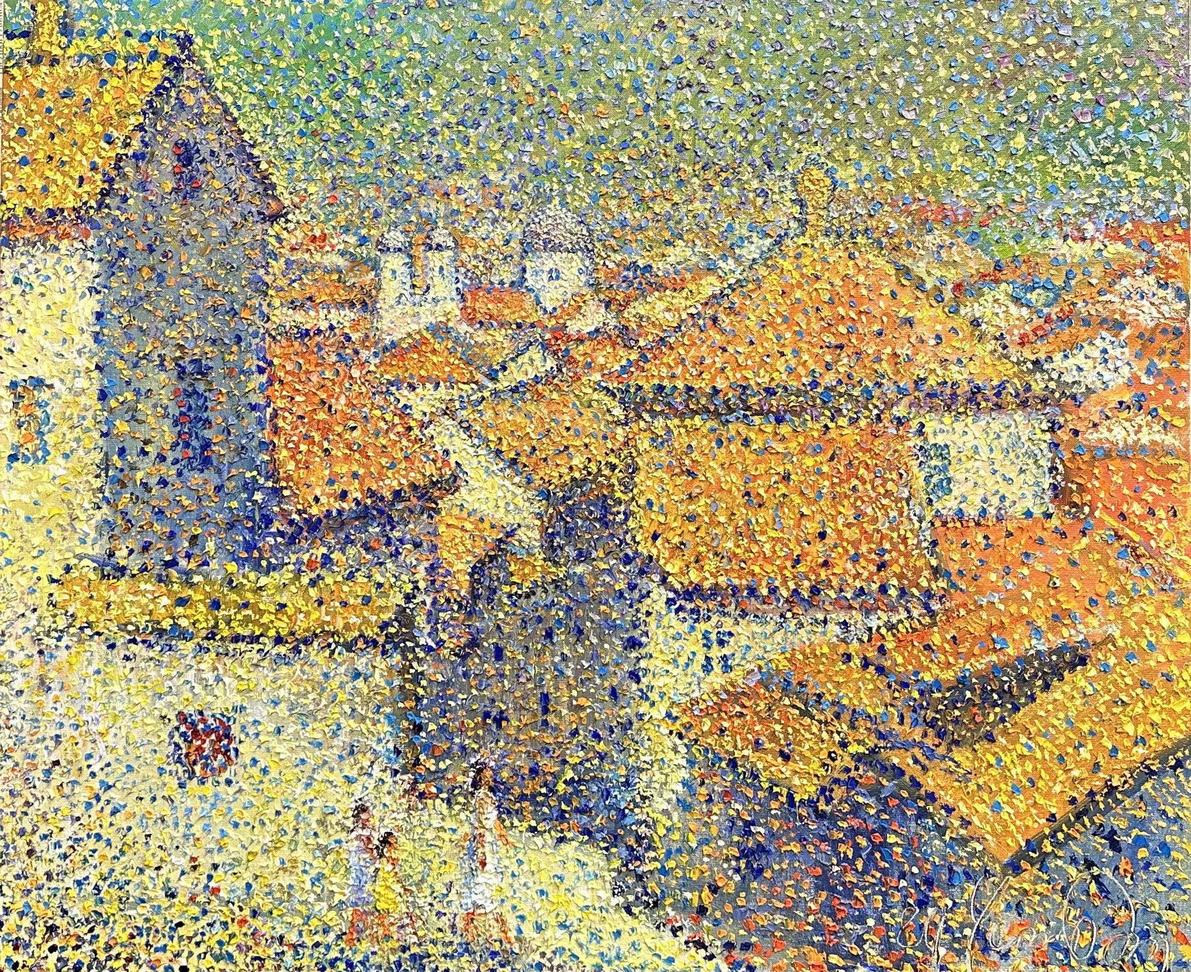 Sunny ?ity, Painting, Oil on Canvas