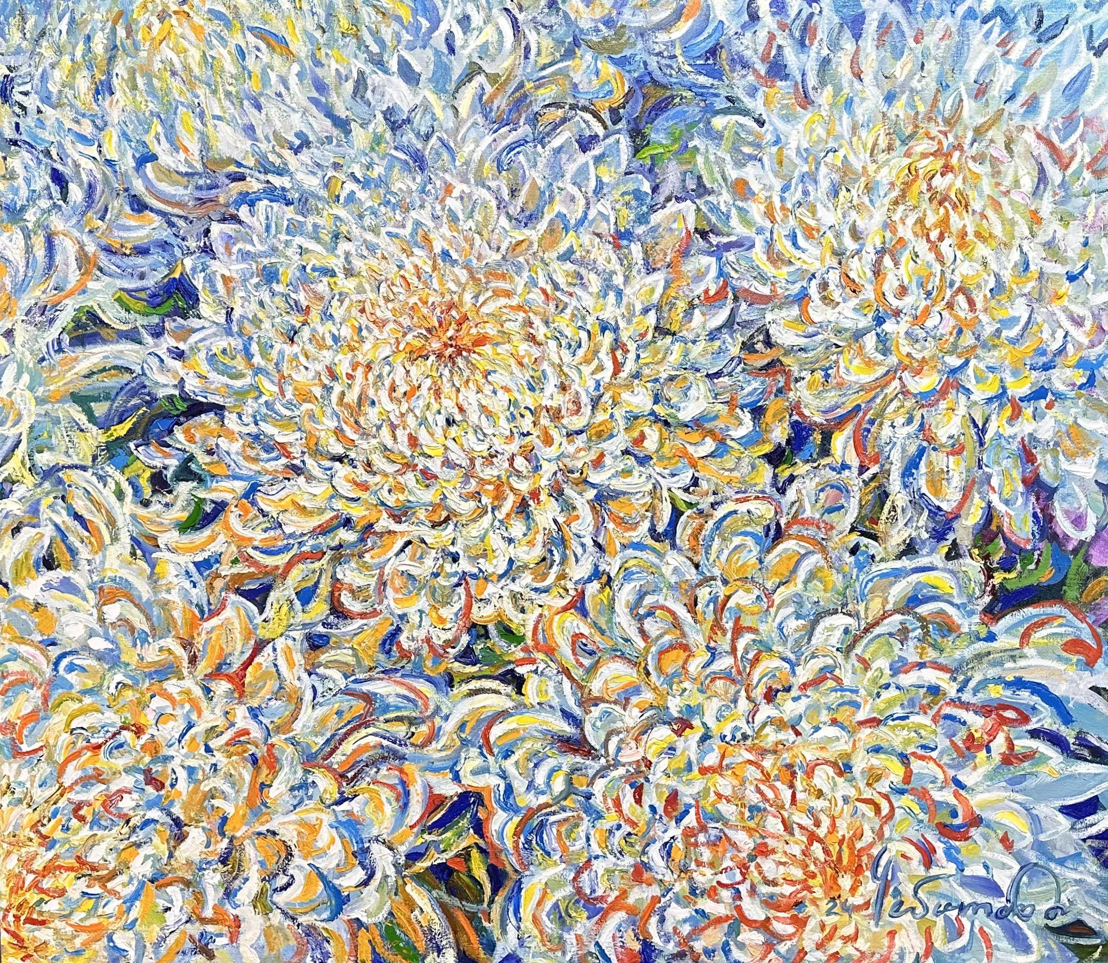 Enjoyment, Painting, Oil on Canvas