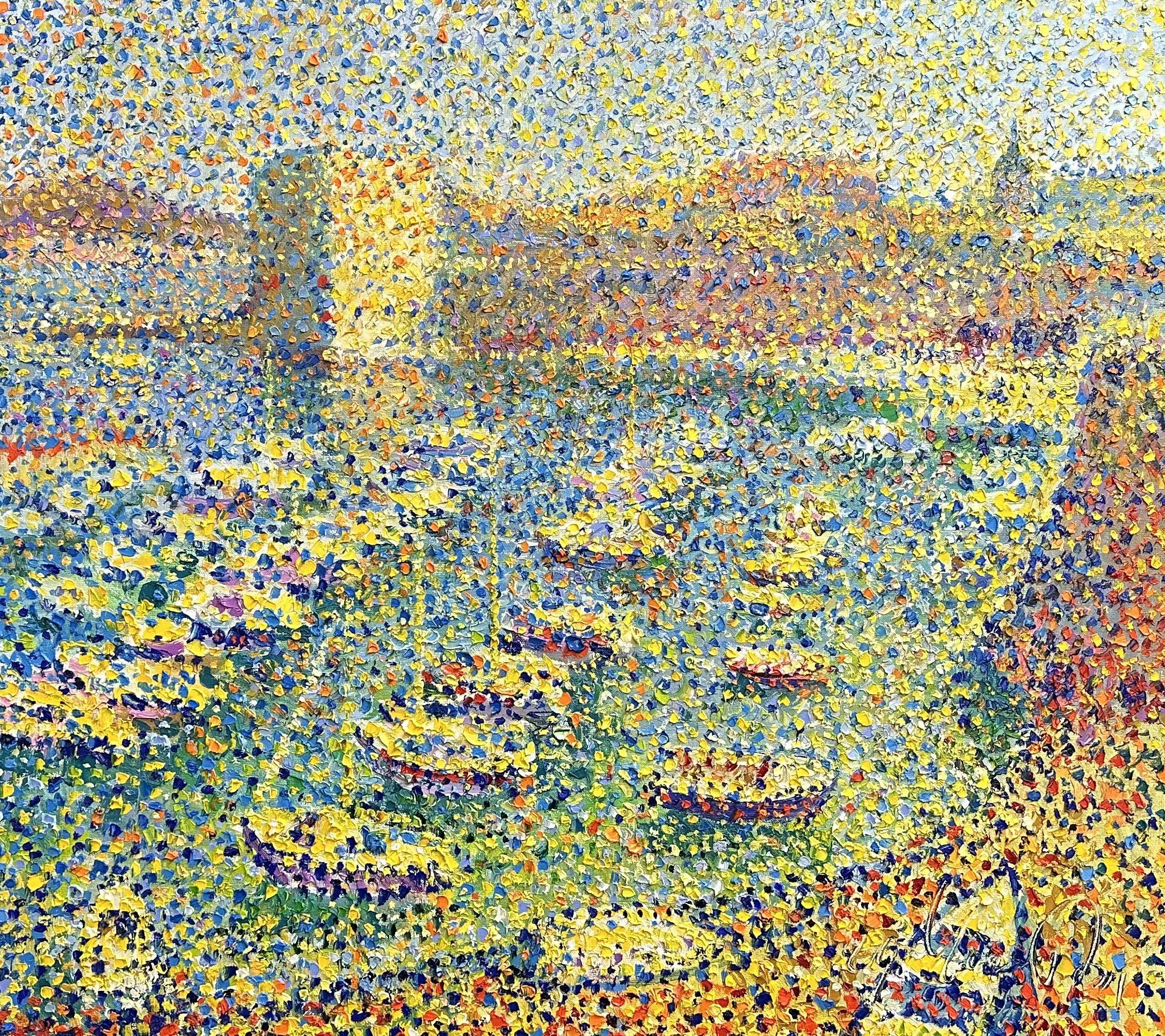 Evening in Dubrovnik, Painting, Oil on Canvas