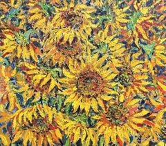 "Sunflowers", Painting, Oil on Canvas