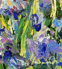 "Iris", peinture, huile sur toile