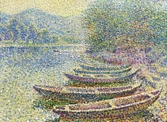 "First Rays". Lake Skadar Montenegro, Painting, Oil on Canvas