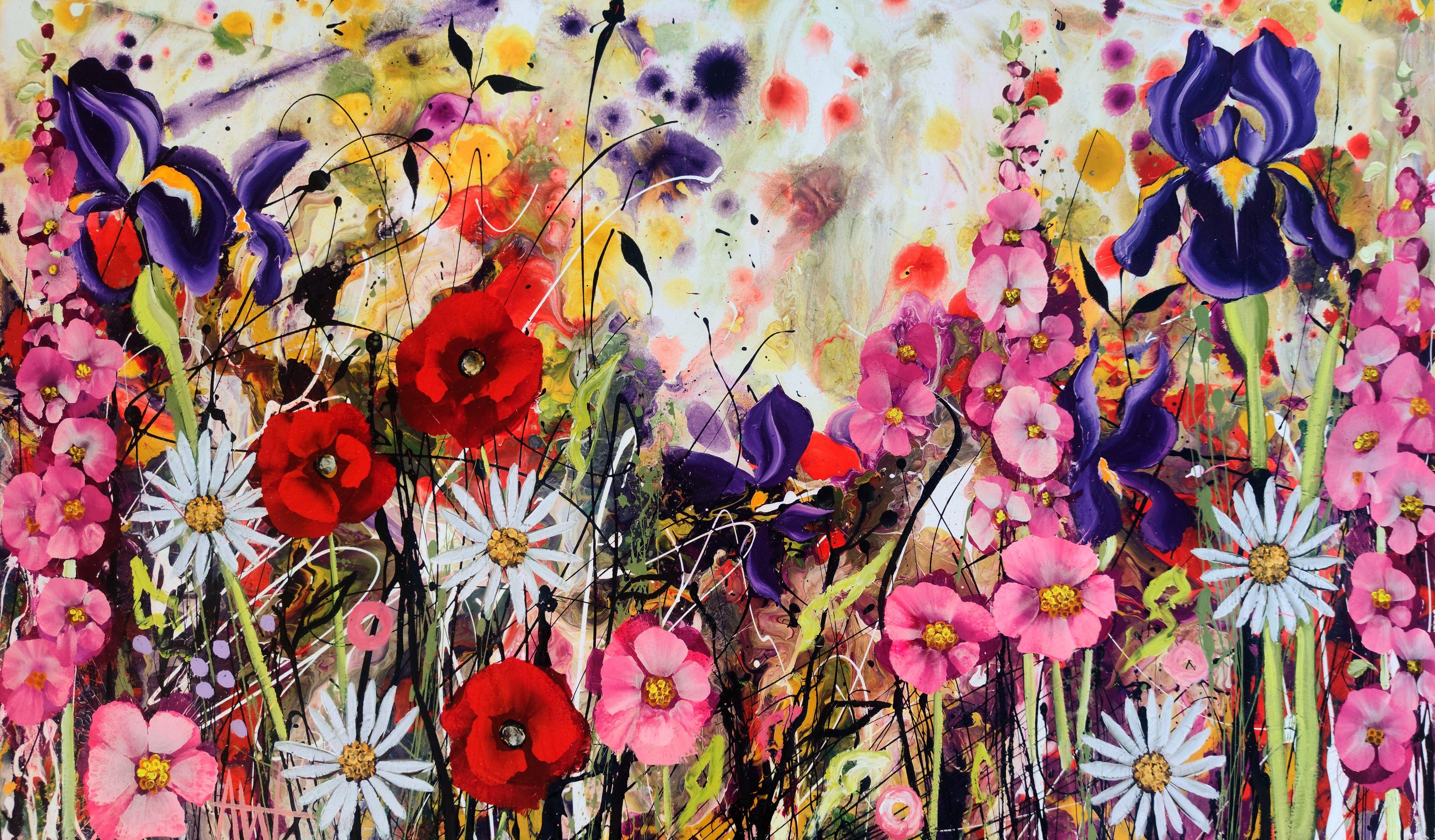 Radiant Chaos, Painting, Oil on Canvas - Art by Angie Wright