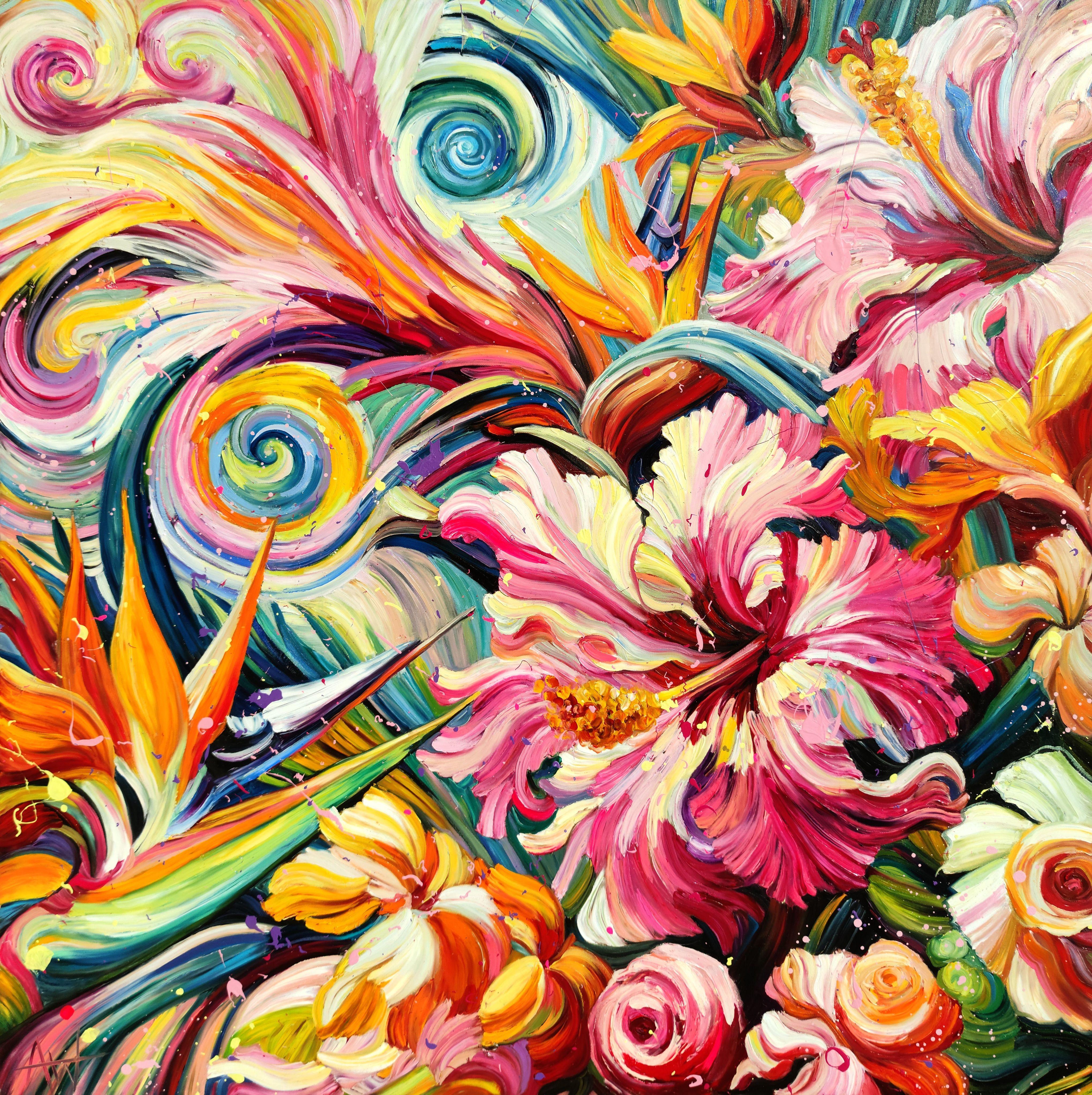 Sweet Havana, Painting, Oil on Canvas - Art by Angie Wright