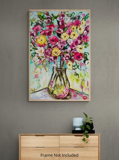 Fleurs d'été, peinture, huile sur toile