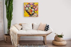 A Head Full of Flowers, Painting, Oil on Canvas