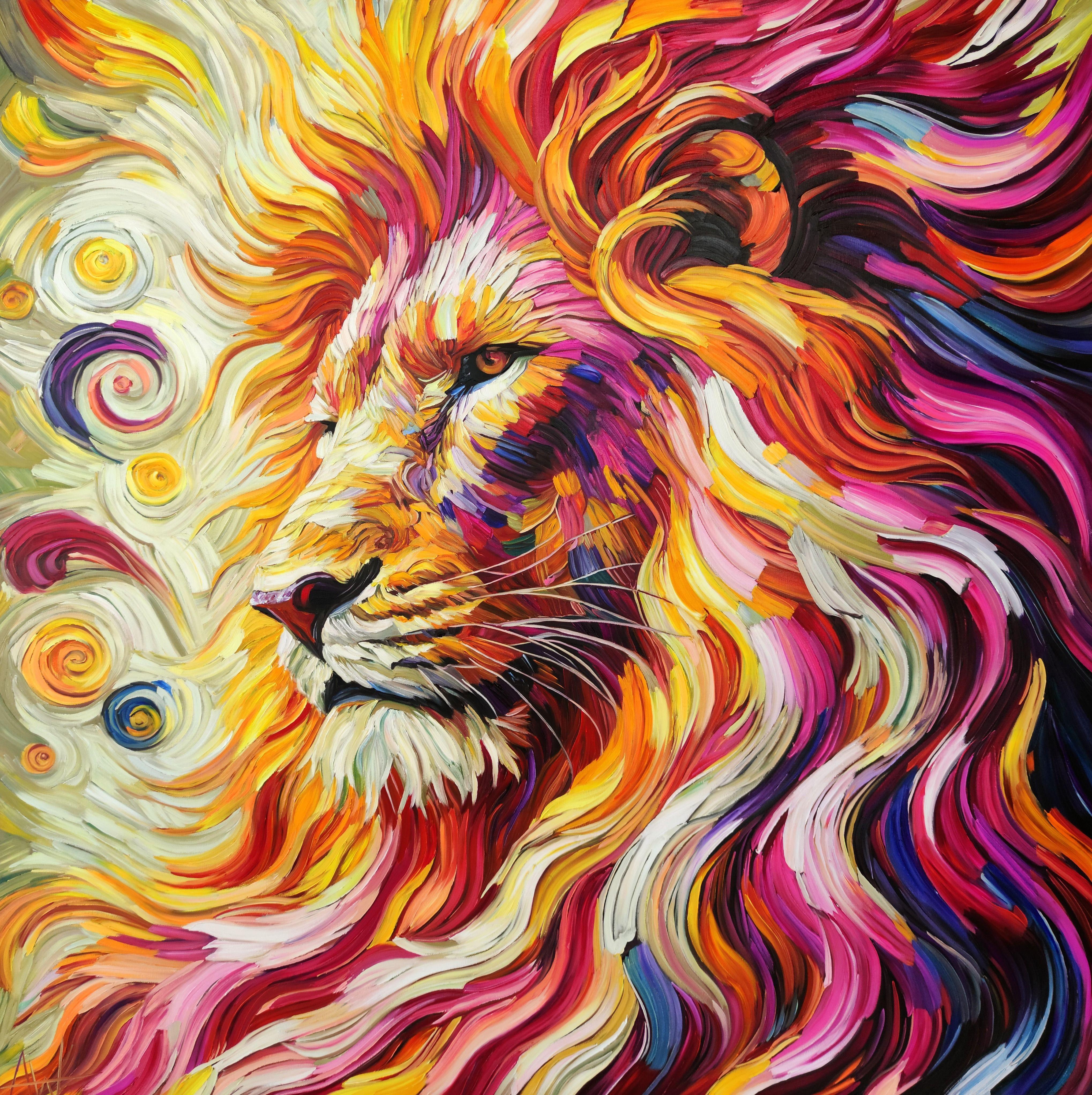 Babar Sher 2025, Painting, Oil on Canvas - Art by Angie Wright