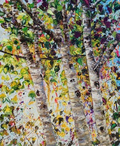 Birch Grove, Painting, Oil on Canvas