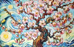 Vals de los cerezos en flor, Pintura, Óleo sobre lienzo