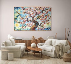Vals de los cerezos en flor, Pintura, Óleo sobre lienzo