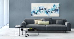 Jenseits des blauen Meeres Nr. 2024, Gemälde, Acryl auf Leinwand