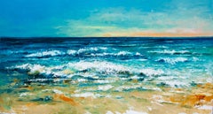 Dawn on the Mediterranean Sea, Painting, Oil on Canvas