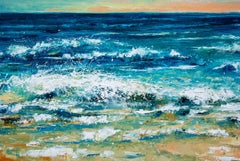 Dawn on the Mediterranean Sea, Painting, Oil on Canvas