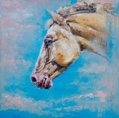 Sky Gaze, Painting, Oil on Canvas