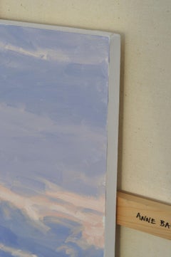 Roches de Mariol dans la brume, lumière du matin, Peinture, Huile sur toile