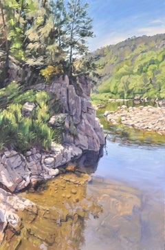 Rocks by the Loire, Painting, Oil on Canvas