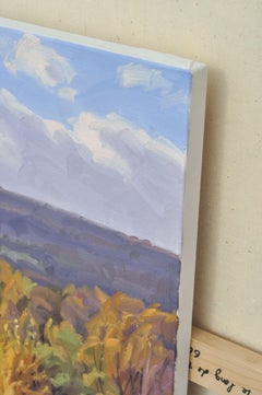 Die Loire bei Coubon, Herbstlicht, Gemälde, Öl auf Leinwand