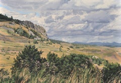 September 1st, Wind over the MÃCzenc Massif, Painting, Oil on Canvas