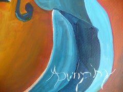 Cubist Serenade, Painting, Acrylic on Paper