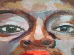 Girl with pink blouse, Painting, Acrylic on Paper